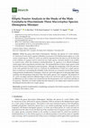 Research paper thumbnail of Elliptic Fourier Analysis in the Study of the Male Genitalia to Discriminate Three <em>Macrolophus</em> Species (Hemiptera: Miridae)