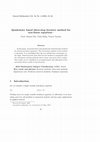 Research paper thumbnail of Quadrature based three-step iterative method for non-linear equations 1