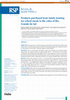 Research paper thumbnail of Aquisição De Produtos Da Agricultura Familiar Pelo Programa Nacional De Alimentação Escolar: Uma Análise Do Município De Guarapuava-PR