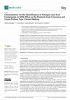 Research paper thumbnail of Chemometrics for the Identification of Nitrogen and Acid Compounds in Milk-Whey as By-Products from Crescenza and Grana Padano Type Cheese-Making