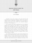 Research paper thumbnail of Agrarian System under the Adil Shahis