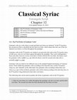 Research paper thumbnail of Classical Syriac Grammar - Chapter 12