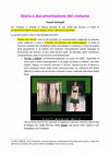 Research paper thumbnail of Storia e documentazione del costume: Tessuti stampati