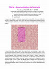 Research paper thumbnail of Storia e documentazione del costume: Tessuti operati dal 1300 al 1500