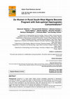 Research paper thumbnail of Do Women in Rural South-West Nigeria Become Pregnant with Sub-optimal Haemoglobin Concentrations?