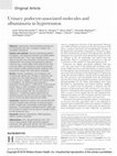 Research paper thumbnail of Urinary podocyte-associated molecules and albuminuria in hypertension