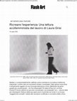 Research paper thumbnail of Ricreare l'esperienza: Una lettura ecofemminista del lavoro di Laura Grisi