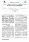 Research paper thumbnail of Harmonic Analysis of an Arc Furnace Load Based on the IEEE 519-2014 Standard