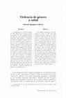 Research paper thumbnail of Violencia de género y salud