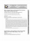 Research paper thumbnail of Effects of organic manures and non-chemical weed control on wheat: ı-plant growth and grain yield