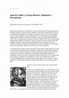 Research paper thumbnail of Juan de Valdés y George Herbert: afinidades y divergencias