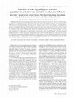 Research paper thumbnail of Estimation of Aedes aegypti (Diptera: Culicidae) population size and adult male survival in an urban area in Panama