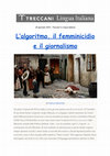 Research paper thumbnail of L'ALGORITMO, IL FEMMINICIDIO E IL GIORNALISMO