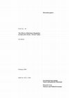 Research paper thumbnail of The Effects of Disclosure Regulation of an Innovative Firm