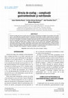 Research paper thumbnail of Atrezia de esofag – complicaţii gastrointestinale şi nutriţionale