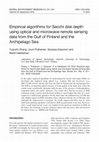 Research paper thumbnail of Empirical algorithms for Secchi disk depth using optical and microwave remote sensing data from the Gulf of Finland and the Archipelago Sea