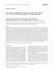 Research paper thumbnail of Gross motor coordination in relation to weight status and age in 5- to 12-year-old boys and girls: a cross-sectional study