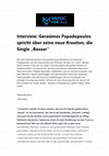 Research paper thumbnail of Interview in "Music For All" für die Single "Bazaar" [German]