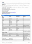 Research paper thumbnail of The Use of a β-lactamase-based Conductimetric Biosensor Assay to Detect Biomolecular Interactions