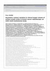 Research paper thumbnail of Geometric contour variation in clinical target volume of axillary lymph nodes in breast cancer radiotherapy: an AIRO multi-institutional study