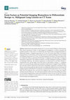 Research paper thumbnail of Form Factors as Potential Imaging Biomarkers to Differentiate Benign vs. Malignant Lung Lesions on CT Scans