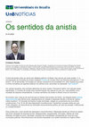 Research paper thumbnail of Os sentidos da anistia