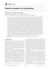 Research paper thumbnail of Sensory receptors in monotremes