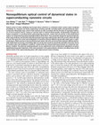 Research paper thumbnail of Nonequilibrium optical control of dynamical states in superconducting nanowire circuits