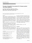 Research paper thumbnail of Prevalence of hepatitis B virus genotype B in Vietnamese patients with chronic hepatitis B