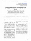 Research paper thumbnail of Forbidden Subgraphs for Planar Vertex Semi-Middle Graph