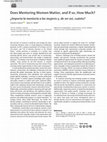 Research paper thumbnail of Does Mentoring Women Matter, and if so, How Much?