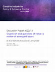 Research paper thumbnail of Crypto Art and Questions of Value: a review of emergent issues.