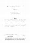 Research paper thumbnail of Determining the shape of a migration wave