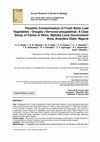 Research paper thumbnail of Parasitic Contamination of Fresh Bitter Leaf Vegetables - Onugbu (Vernonia amygdalina): A Case Study of Farms in Nimo, Njikoka Local Government Area, Anambra State, Nigeria