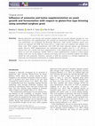 Research paper thumbnail of Influence of ammonia and lysine supplementation on yeast growth and fermentation with respect to gluten‐free type brewing using unmalted sorghum grain