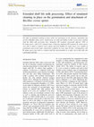 Research paper thumbnail of Extended shelf life milk processing: Effect of simulated cleaning in place on the germination and attachment of Bacillus cereus spores