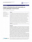 Research paper thumbnail of Impact of Biodiversity and Seasonality on Lyme Pathogen Transmission