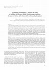 Research paper thumbnail of Problemas cronológicos y análisis de dieta en la Edad del Bronce de los Altiplanos granadinos: el caso del Cerro de la Virgen (Orce, Granada, España)