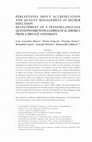 Research paper thumbnail of Perceptions about accreditation and quality management in Higher Education. Development of a Spanish-language questionnaire with a sample of academics from a private university