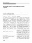 Research paper thumbnail of Incorporating wind power in generating system reliability evaluation