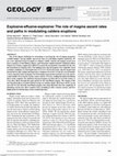 Research paper thumbnail of Explosive-effusive-explosive: The role of magma ascent rates and paths in modulating caldera eruptions