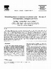 Research paper thumbnail of Scheduling projects to maximize net present value — the case of time-dependent, contingent cash flows