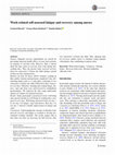 Research paper thumbnail of Work-related self-assessed fatigue and recovery among nurses