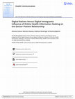 Research paper thumbnail of Digital Natives Versus Digital Immigrants: Influence of Online Health Information Seeking on the Doctor–Patient Relationship