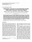 Research paper thumbnail of Pedologists' approach to agro-technology transfer: Case study of Ikwuano, Abia State, Nigeria