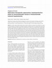 Research paper thumbnail of Alternative therapeutic approaches: hepatoprotective effect of neriumoleander extract in thioacetamide induced hepatotoxicity