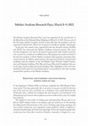 Research paper thumbnail of Sibelius Academy Research Days, March 8–9, 2022