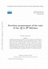 Research paper thumbnail of Precision measurement of the ratio of the Lambda(0)(b) to (B)over-bar(0) lifetimes