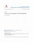 Research paper thumbnail of The Key to Cryptography: The RSA Algorithm