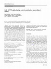 Research paper thumbnail of Role of TNF-alpha during central sensitization in preclinical studies